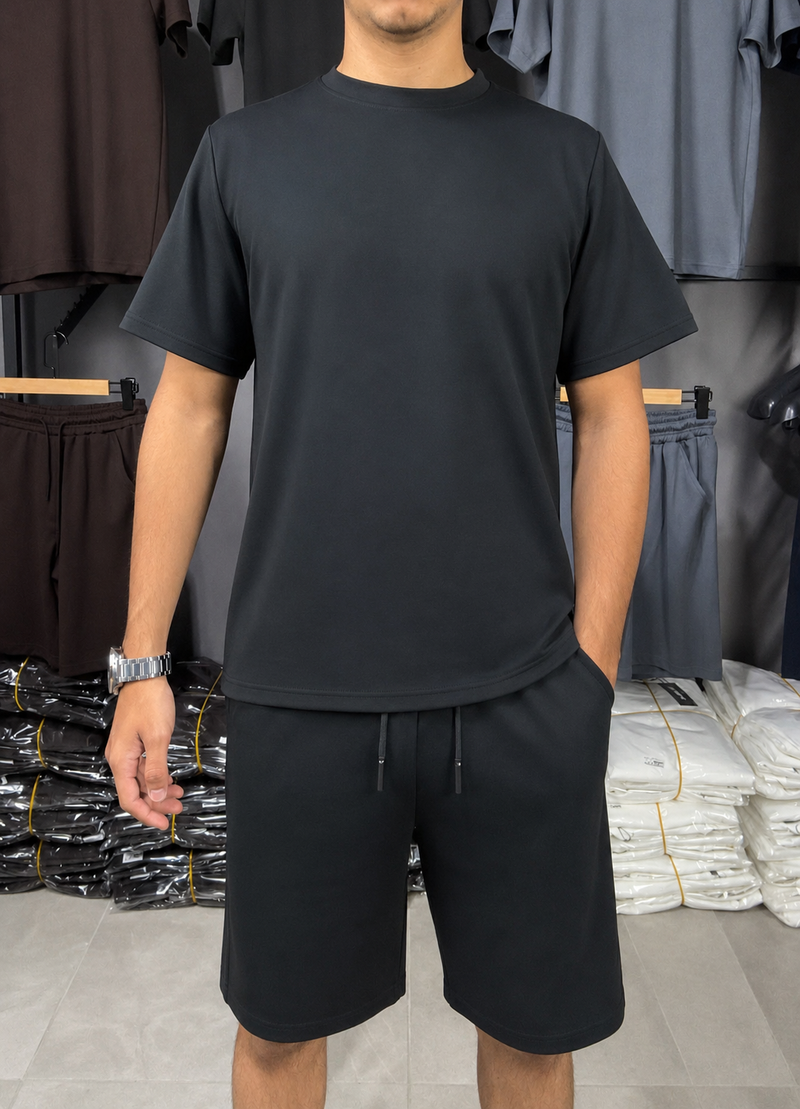 Yarı-Oversize Şort Takım